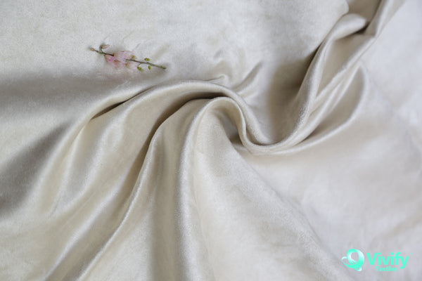 Double sided Recycled Polyester Suede Cream - Vivify Textiles
