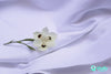 Recycled Polyester Suede Fabric White - Vivify Textiles