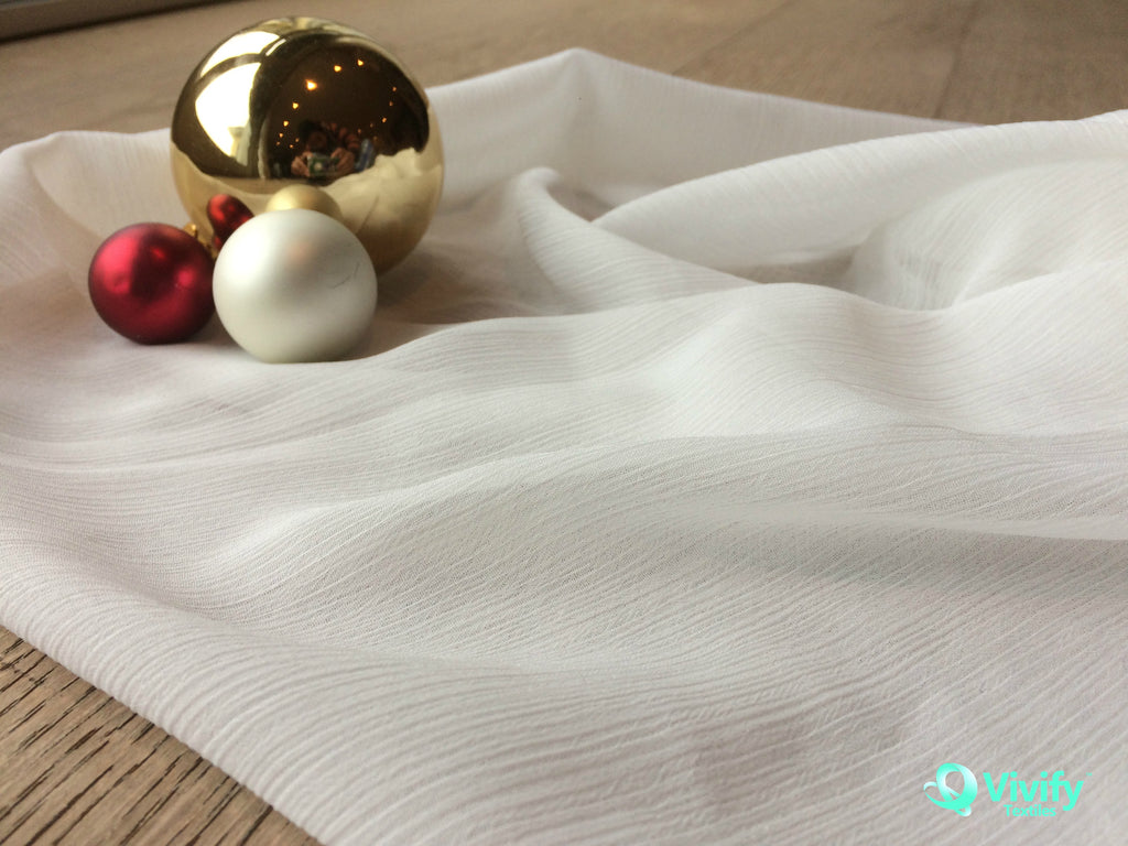 Recycled Polyester Crepe Chiffon 80gsm - Vivify Textiles